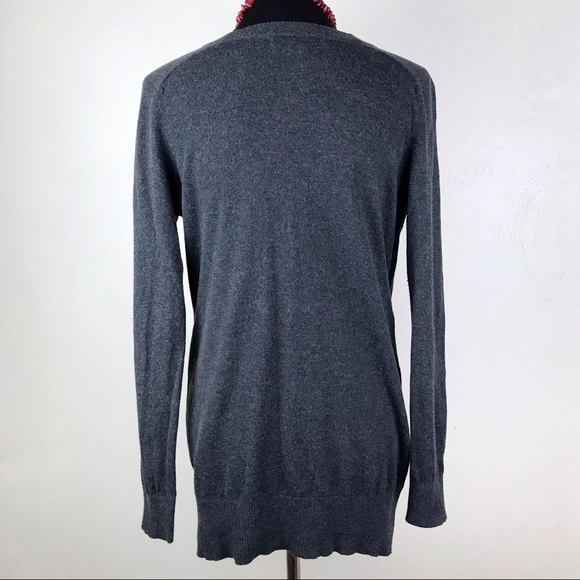 FOREVER 21 Angora Blend Cardigan Dark Grey M - Picture 6 of 9